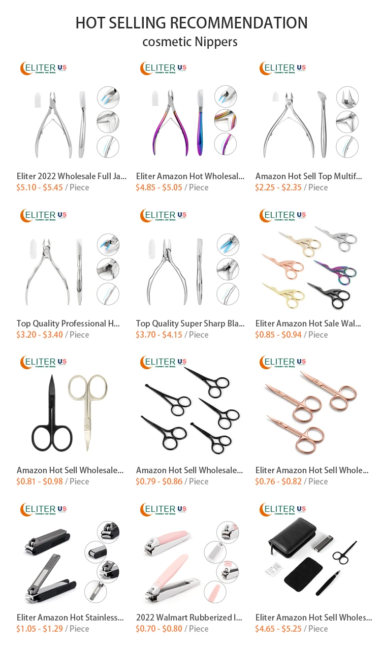 Top Quality In Stock Professional Full Jaw Cuticle Cuticle Nipper Stainless Steel Nail Cuticle Nipper Nail Nipper Cushion Grip