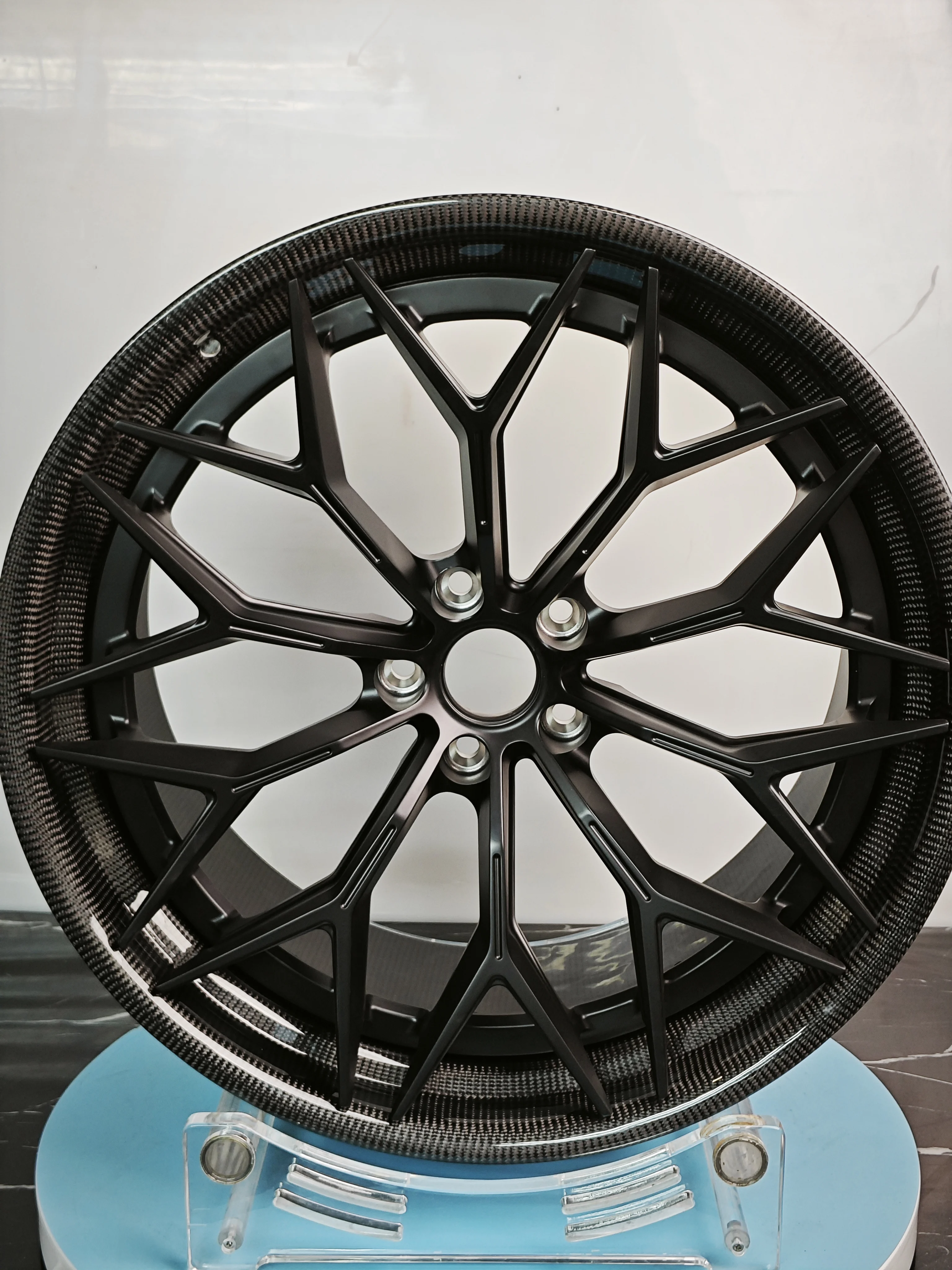 XL 2/3-Piece Carbon Fiber Wheel Deep Dish Matte Black Rim Concave Custom Forged Wheel 5x114.3 5x120 5x112 Car Alloy Wheels - Image 5
