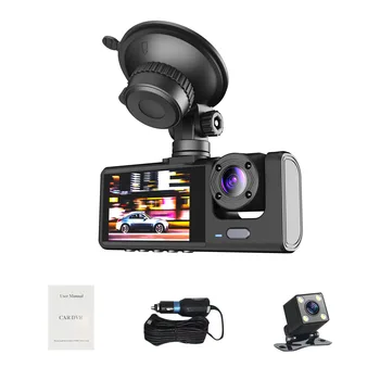 Dash Camera Car DVR Digital Video Recorder 1080P Car Camera Drive Recorder Vehicle Blackbox Dual Lens with Rear View Camera
