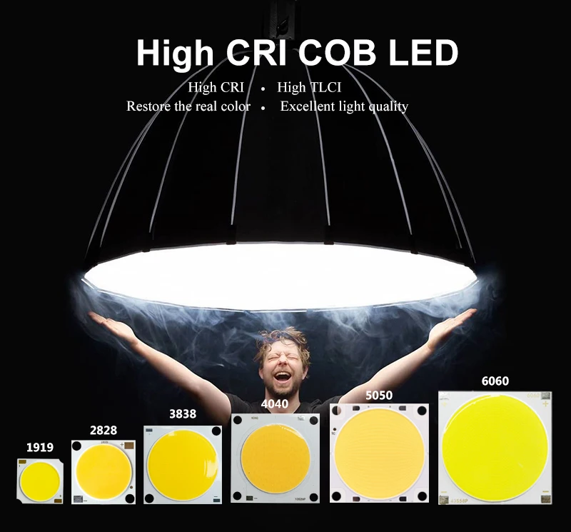 Ra95+ Color Rendering Index High Cri Cob Led 150w 200w 300w 500w Led ...