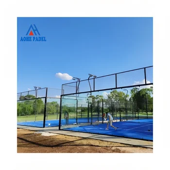2025 Hot Selling Professional Panoramic Padel Tennis Court Steel Structure Factory Price
