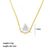 Gold-Drop-gold chain-silver pendant