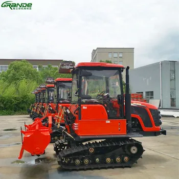 factory price farm machinery paddy field rubber track crawler tractor