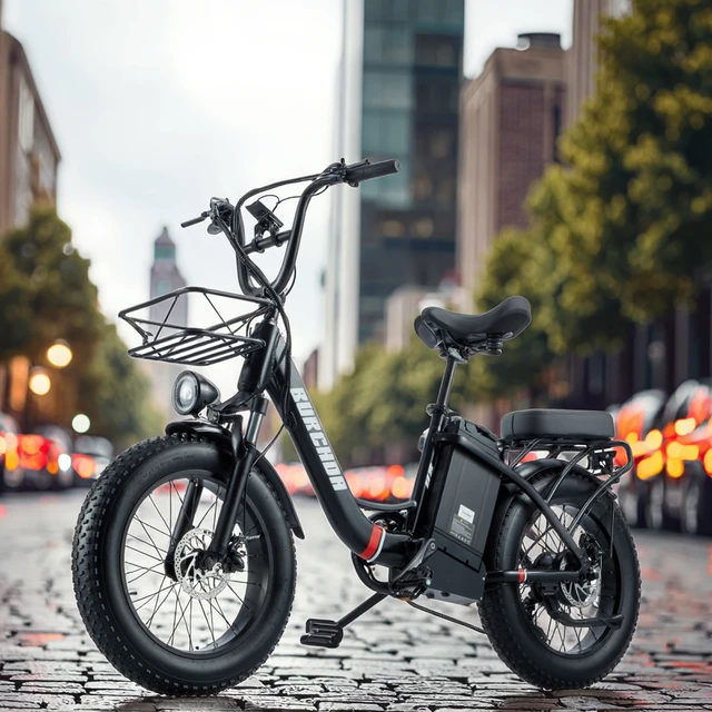 Electric Road Bicycle Long Range Burchda U8 48V31.5Ah FOB Factory Price 20 Inch Fat Tire Mountain Ebike COMMUTING BIKE