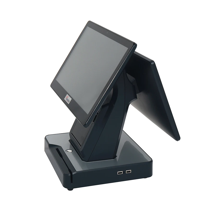 Electronic Pos Terminal Cash Drawer Register Black Cover with Brand New Parts Intel J1900 CPU