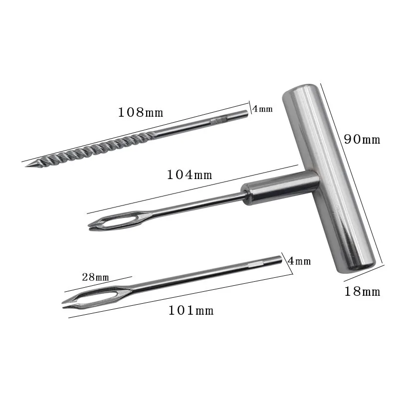 Hot Sale Car Tire Tool Kit Tire Repair Tool Box Tire Repair Awl Solid Repair Steel Needle Set