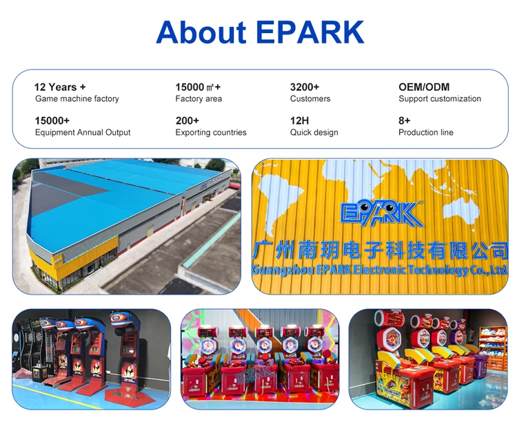EPARK Coin Operated Kick and Boxing Machine Arcade Punch Machine Boxing Game Machine