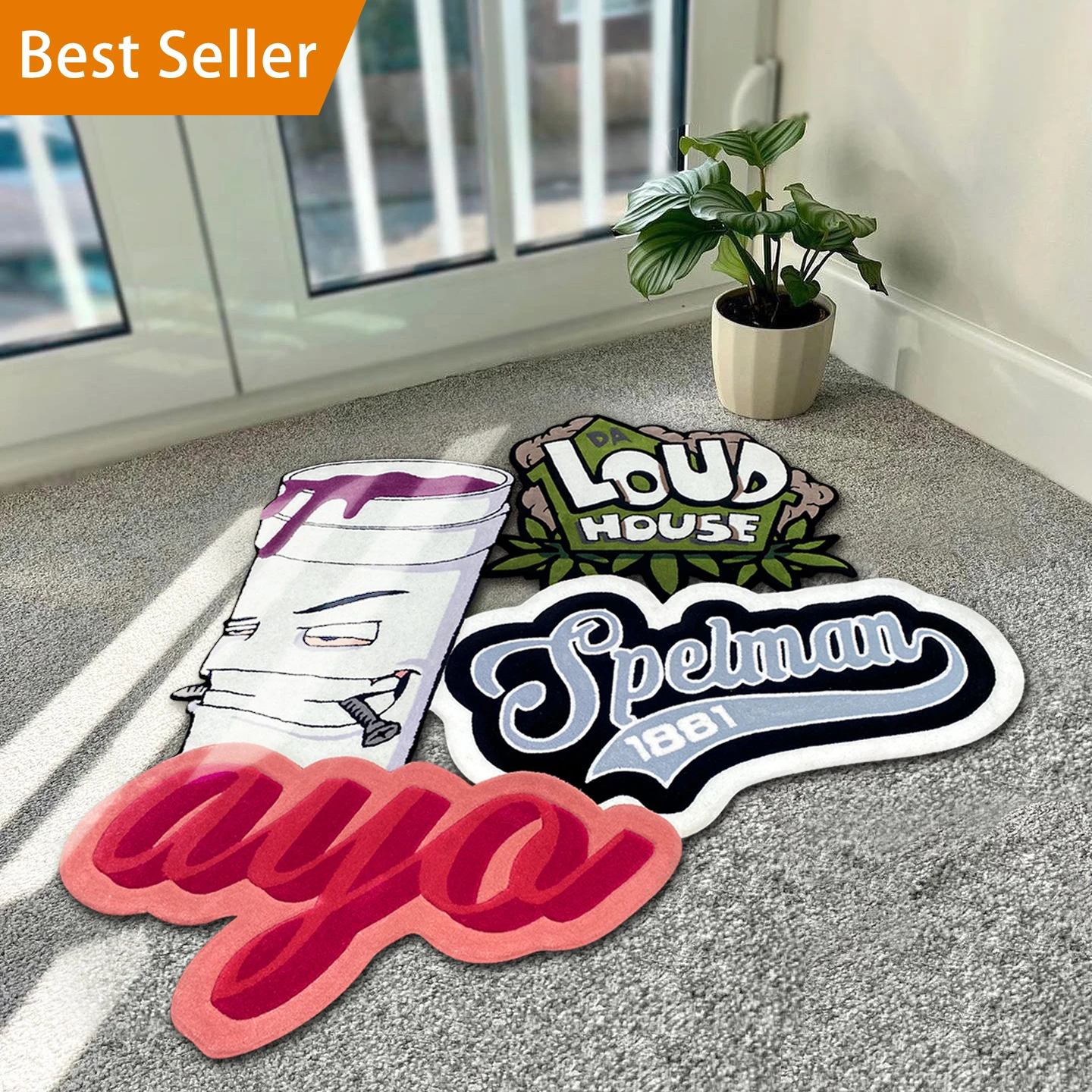*p(R)ojectR® Logo Rug Mat Amazon.com: Custom Commercial Rug for Business, Personalized
