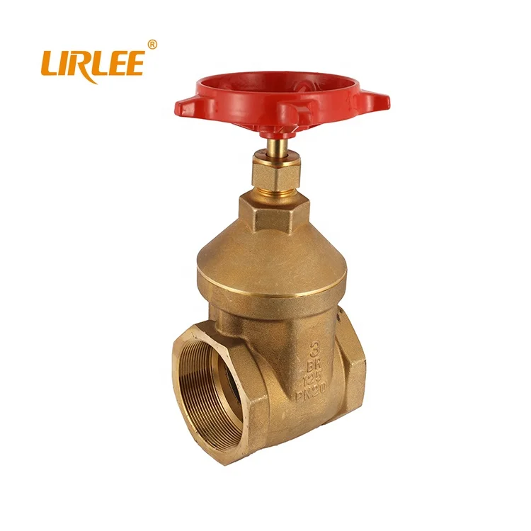 LIRLEE Durable Water Control Handwheel Stem Extension Bronze Kuningan Gate Valve