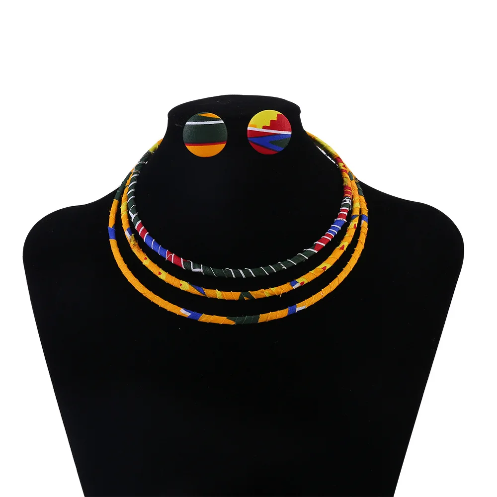 African fabric choker  Chokers, African fabric, African necklace