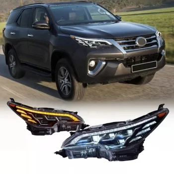 YBJ car accessories front bumper Day time turning light for FORTUNER 2016-2021 Modified LED 81110-0KA50 81150-0KA50 headlight
