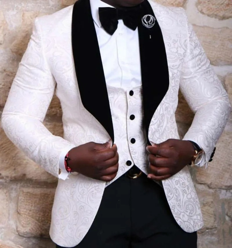 Men's Wedding Groom Tuxedos Groomsman Best Man Custom Made Formal New Style Suit