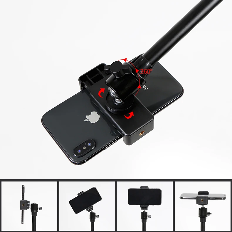 Overhead Tripod Stand 2m Stand 70cm Boom Arm For Phone Camera Holder