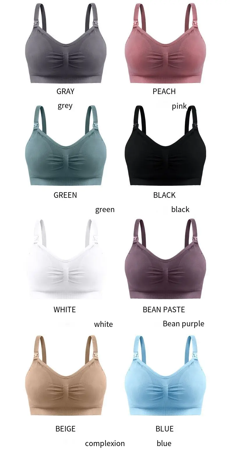 Womens High Quality Wirefree Breastfeeding Underwear Nursing Bra For