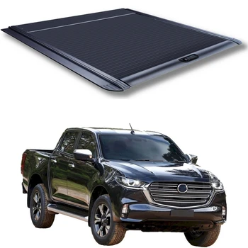 Retractable Hard Aluminum Roll-up Tonneau Cover Fit For 06-11 Mazda Bt ...