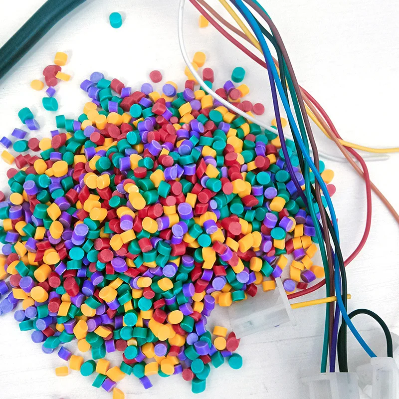 Polyethylene Pvc Particles Extruded Wire Sheath Pvc Granules Raw