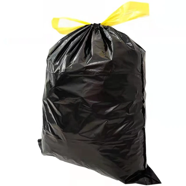 Drawstring Tall Kitchen Bag Garbage Bag Trash PE Can Liner 13 Gallon 120 Bag New 
