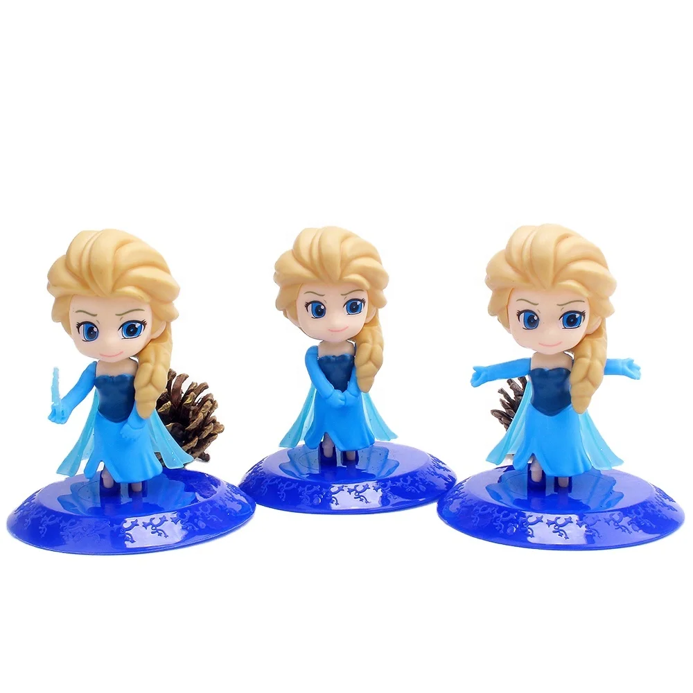 Figuras De Plástico De Anime Para Decoración De Tartas,De 3 Piezas  Juguete,Versión Q - Buy Pastel Topper Lindo Q Versión Hielo Y Nieve Elsa 3  Piezas,Anime Figura Juguetes Figura De Juguete De