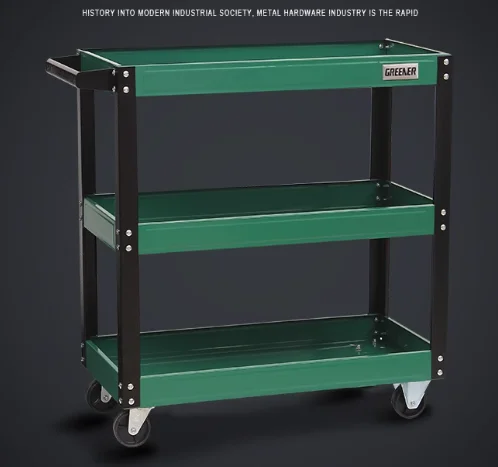 Supply Cheap Tool Trolley High Quality Three-Story Tool Cabinet Cart