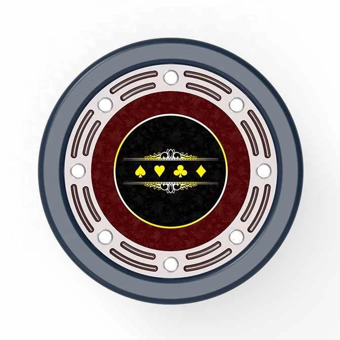 YH 8 игроков Техасский Холден покерный стол казино Деревянный Круглый Покерный с ловушкой