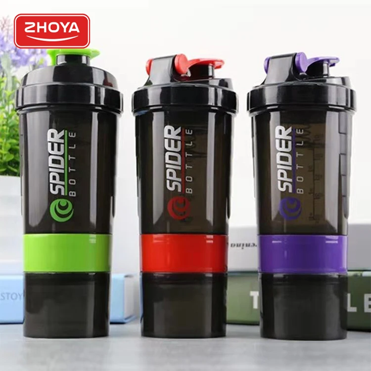 Фитнес здоровый пластик 3 слоя изготовленным на заказ логосом тренажерный зал protien шейкер бутылка без добавления бисфенола А 500 мл