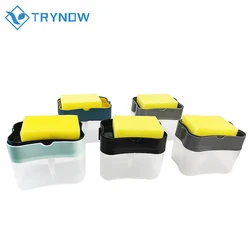2021 2 in 1 Sponge Soap Dispenser Kitchen Manual Soap Dispensers