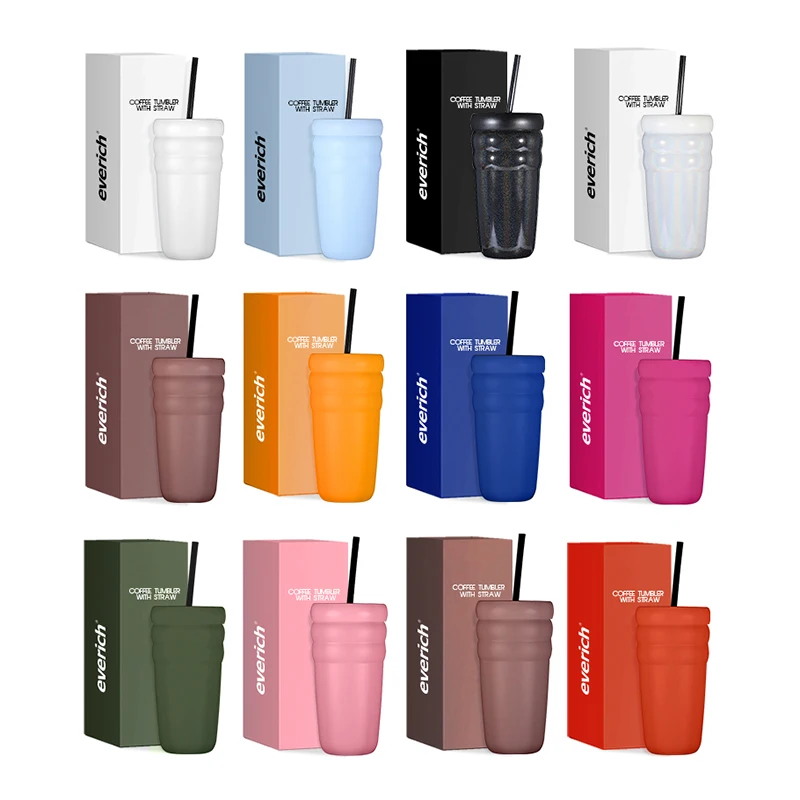 New 20oz Double Wall Vacuum Insulated Tumbler Cups Stainless Steel  Coffee/tea/ Beer Tumbler Mug in Bulk With Lid and Straw| Alibaba.com