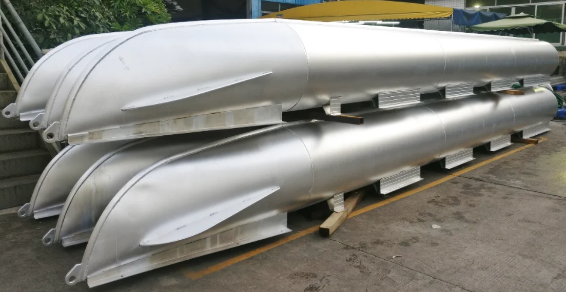 Professional Customized Aluminium Frame Pontoon Tubes For Pontoon Boats