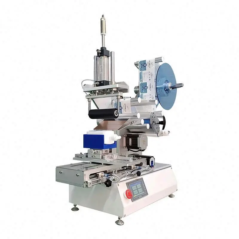 TEBAK High Quality Professional Custom Manual Labeler Bottle Machine or Semi Automatic Labeling Machine for Round Bottle