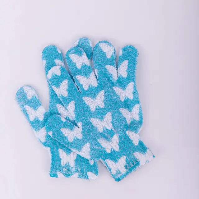 Pet Bath Glove Grooming Cotton Charcoal Fibre Shower Sponge Nylon Brushes Sponges Scrubbers Single Finger Bath Body Scrub Gloves