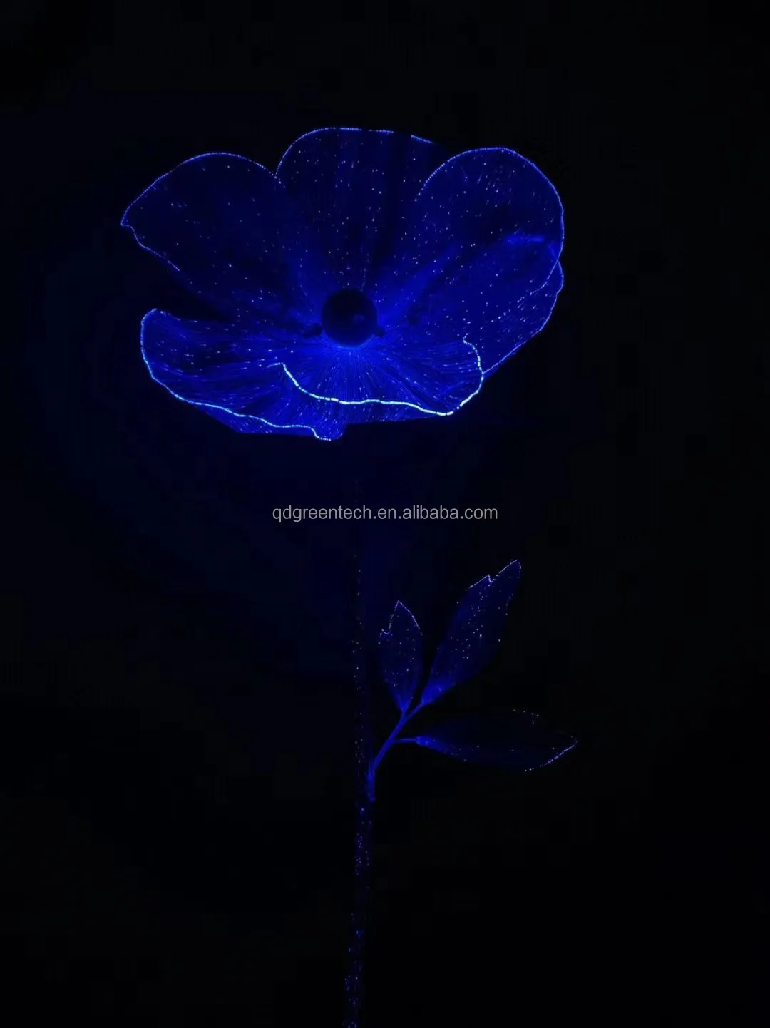 Factory Direct LED Fiber Optic Flower Bouquet Garden Holiday Decorative Lights Simulation Flowers for Outdoor Christmas