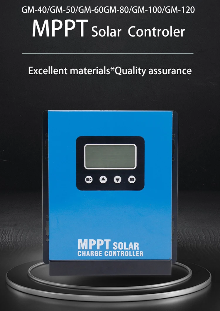 MPPT Solar Charge Controller 12v 24v 40a 50a 80a 100a LCD Display PV ...