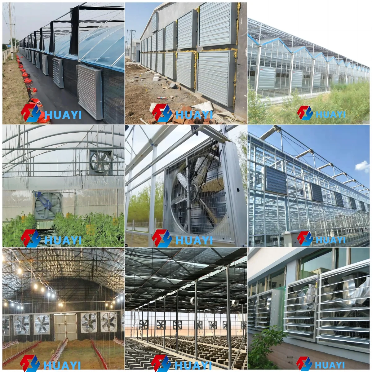 Industrial Ventilation Exhaust Fan, 380V/220V, Wall - detail 38