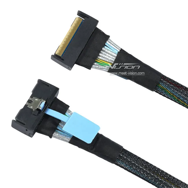 SFF-8654 MCIO 8i 74Pin Male to Male PCIE 5.0 4.0 Extender Cord