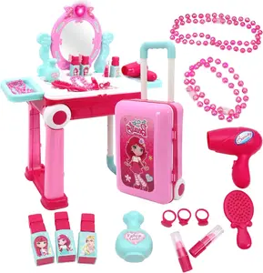 EPT 2 in 1 Pretend Play Kids Vanity Table Girls Kids Make up Set Make up Table for Kids