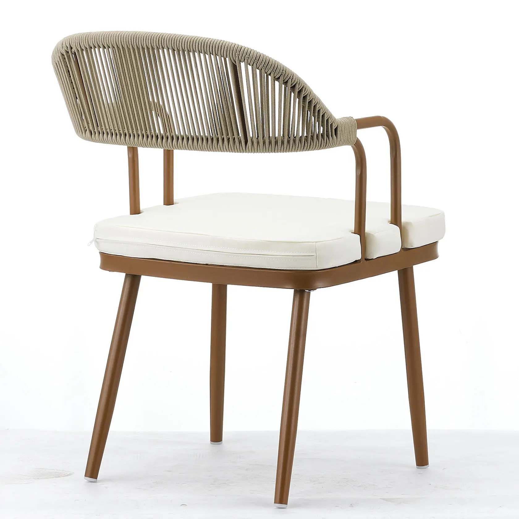 product waterproof wicker rattan outdoor dining chair for cafe restaurant living room modern design luxury-2