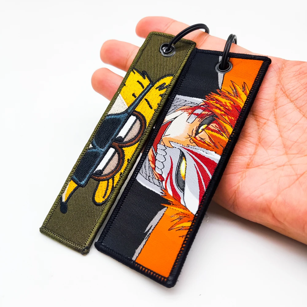 product custom fabric stitching lanyard keychain printing design lanyard car key chains key tags custom-7