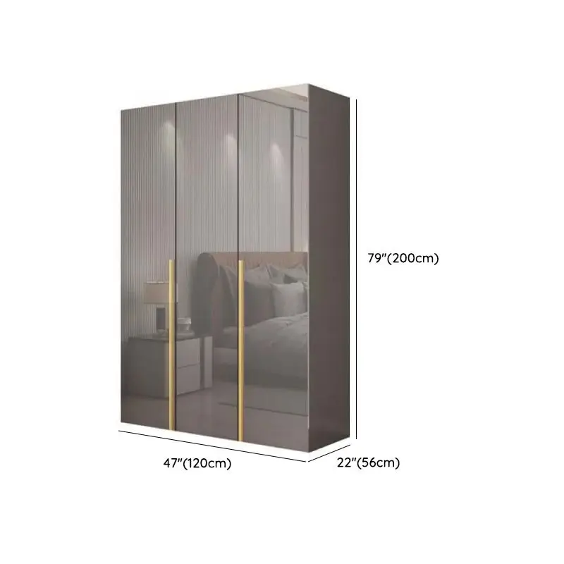 Sliding Door Modern Wardrobe Clothes White Cloth Cabinet Simple Bedroom ...