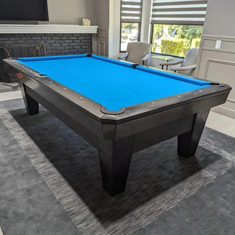 2025 Classic Commercial Style 9ft Pool Table Solid Wood Slate