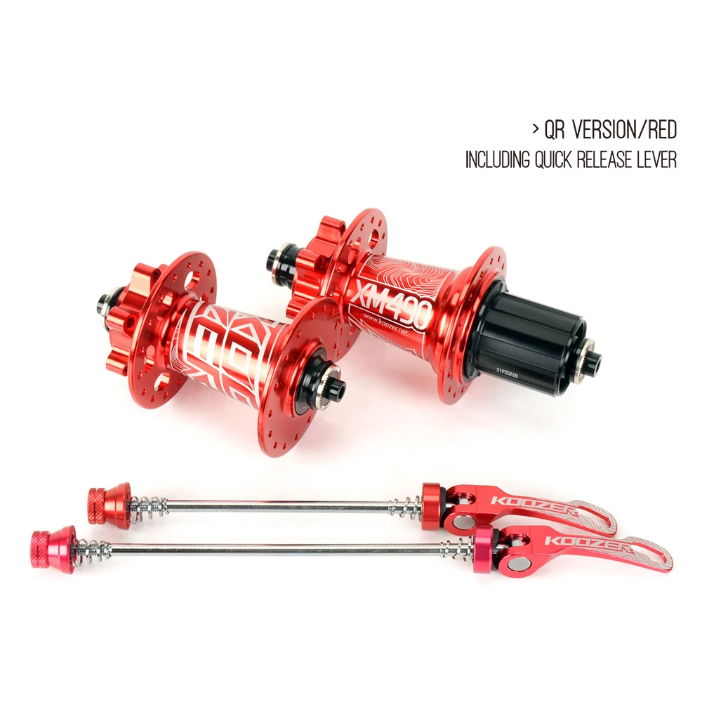 KOOZER XM490 MTB Hubs for Mountain Bikes | Front & Rear, 28/32/36