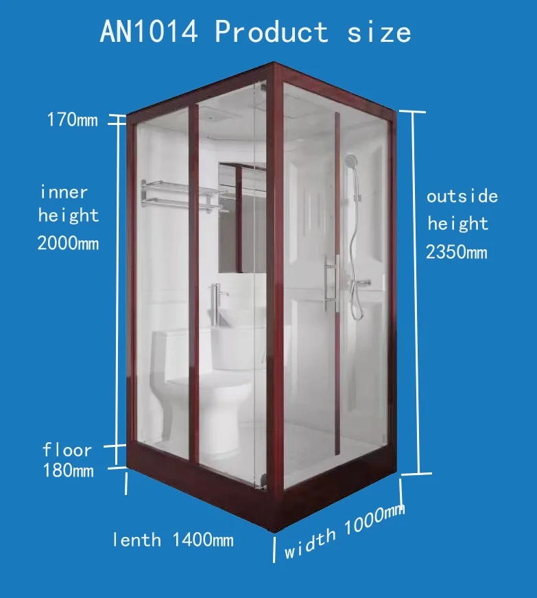 Farmhouse Bathroom Prefab Outdoor Cubicle Steam Bath Shower Room Buy