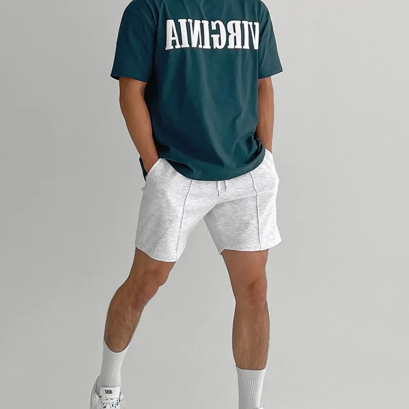 Wholesale Custom Heavy Weight Drawstring Summer Street Wear Loose Men Casual Jogger Shorts719_voghion.com