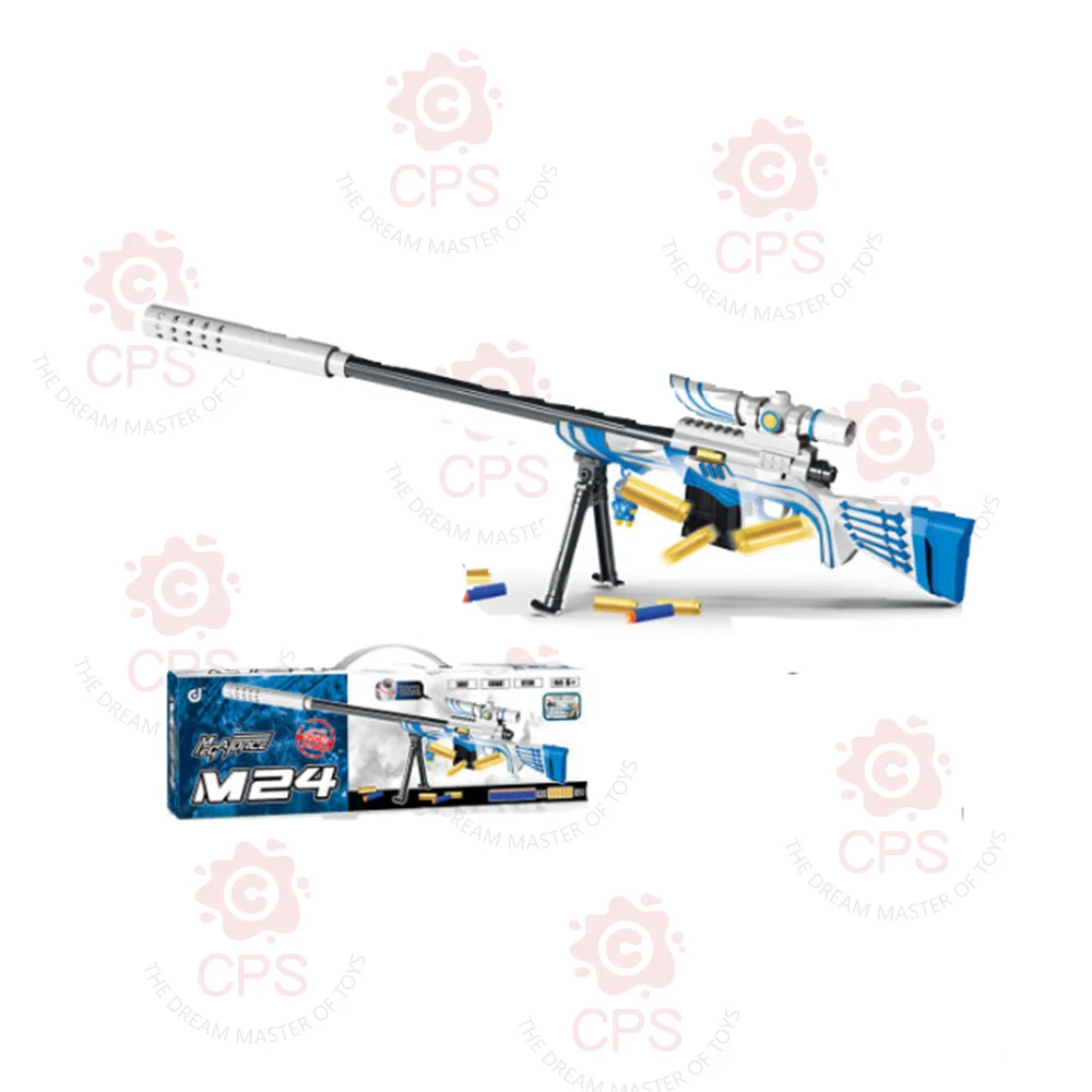 Hot Sale M24 Soft Bullet Gun 92cm Soft Foam Dart Blaster Kids Outdoor Plastic Toy for Shooting Games
