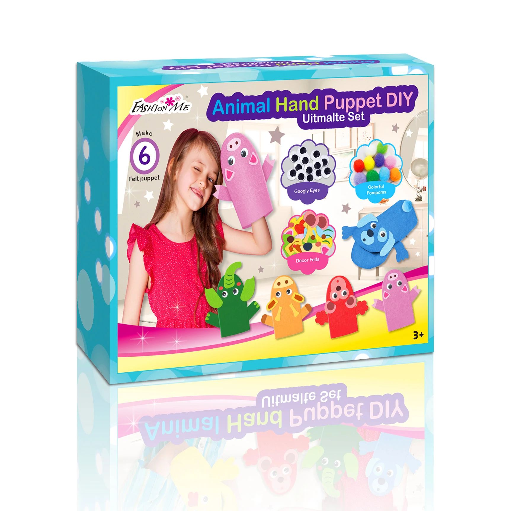 Изготовленный На Заказ набор ручных фетровых кукол для детей Сделай Сам свои собственные игрушки-куклы для девочек и мальчиков