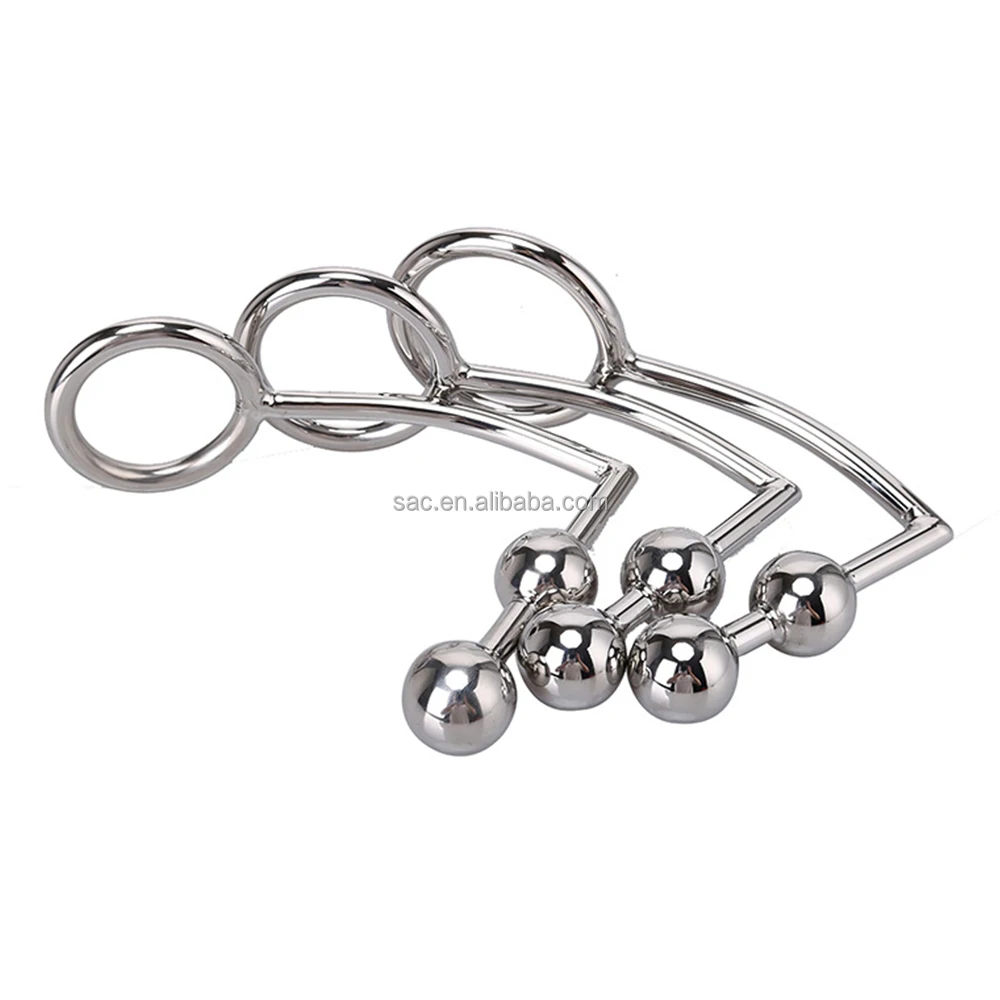 Sacknove Sex Product Couple Toys Training Metal Stainless Steel Hook Juguete 2 Ball Butt Hole