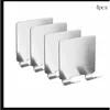 Stainless steel (double hook) 4-pack