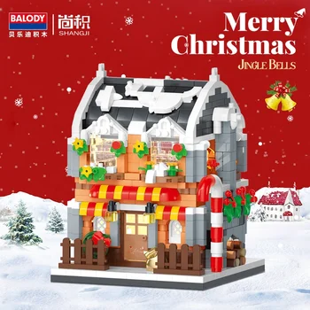 Balody New Building Blocks Toy 21145-21148 Christmas House Series Assembled  Building Blocks Puzzle Toy Children's Christmas Gift