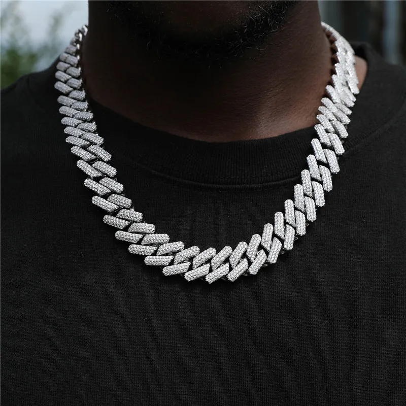 Hip Hop Jewelry Choker - 16mm Chucky Prong CZ Iced Out