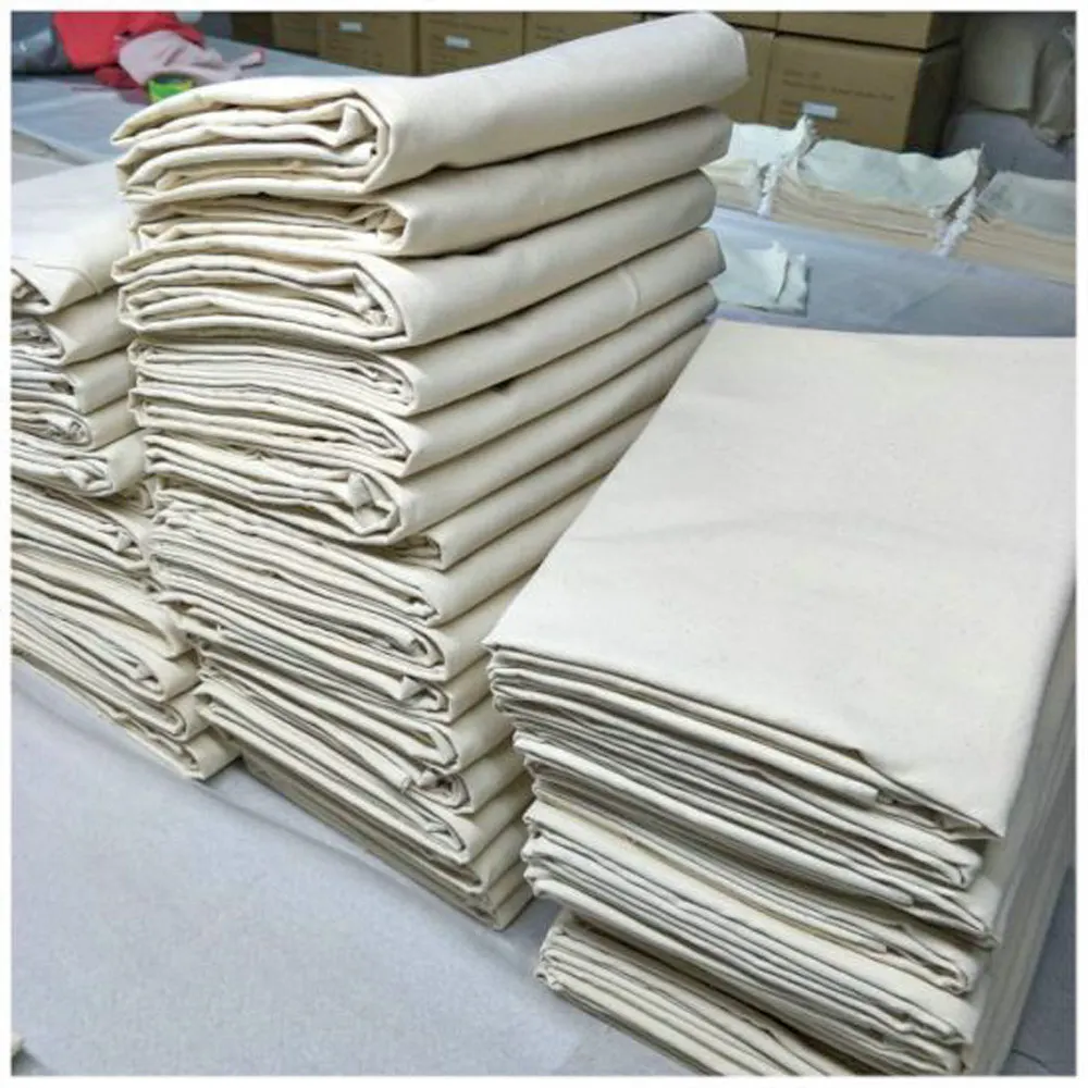 2024 High Quality 8oz 12oz Waterproof Canvas Cotton Drop Cloth Medium