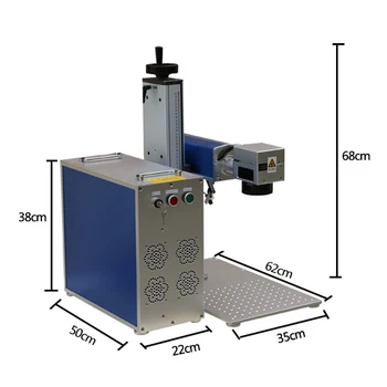 Haotian Laser 20w 30w 50w 60w 80w 100w Split Shape Fiber Laser Marking 